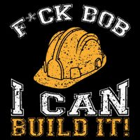 Bob Builder I Funny Construction Worker Drawstring Bag