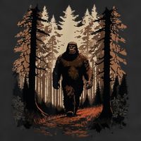 Bigfoot 7 Panel Mesh Trucker Snapback Hat