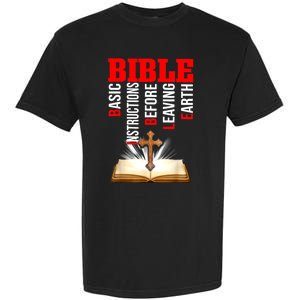 BIBLE Basic Instructions Before Leaving Earth Garment-Dyed Heavyweight T-Shirt