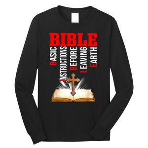 BIBLE Basic Instructions Before Leaving Earth Long Sleeve Shirt