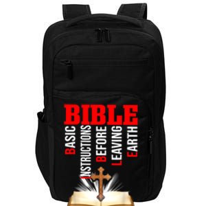 BIBLE Basic Instructions Before Leaving Earth Impact Tech Backpack