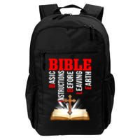 BIBLE Basic Instructions Before Leaving Earth Daily Commute Backpack