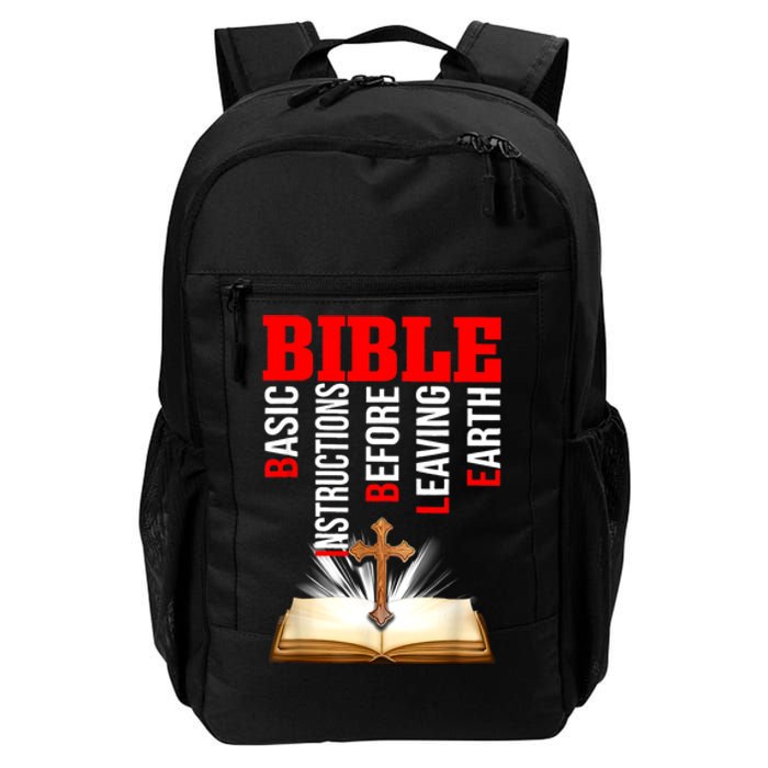 BIBLE Basic Instructions Before Leaving Earth Daily Commute Backpack