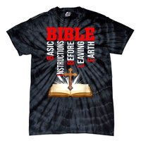 BIBLE Basic Instructions Before Leaving Earth Tie-Dye T-Shirt