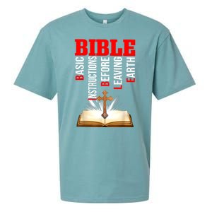 BIBLE Basic Instructions Before Leaving Earth Sueded Cloud Jersey T-Shirt