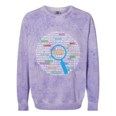 Bitcoin Colorblast Crewneck Sweatshirt