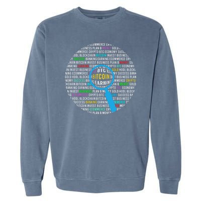 Bitcoin Garment-Dyed Sweatshirt