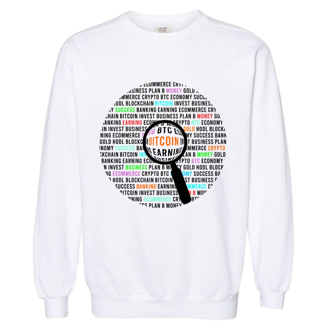 Bitcoin Garment-Dyed Sweatshirt