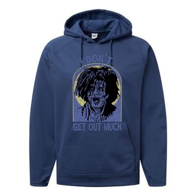 Billy Butcherson I Dont Get Out Much Billy Butcherson Halloween Performance Fleece Hoodie