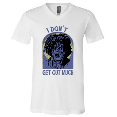 Billy Butcherson I Dont Get Out Much Billy Butcherson Halloween V-Neck T-Shirt