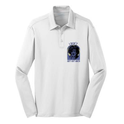 Billy Butcherson I Dont Get Out Much Billy Butcherson Halloween Silk Touch Performance Long Sleeve Polo