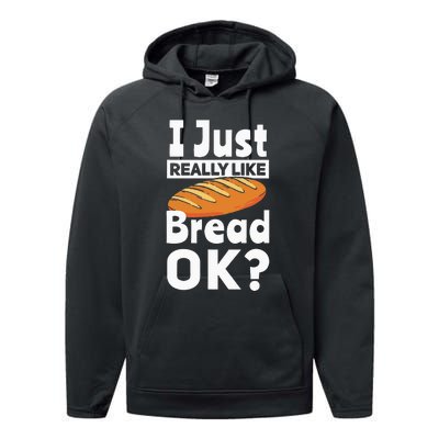 Bread Baking I Like Baker Performance Fleece Hoodie