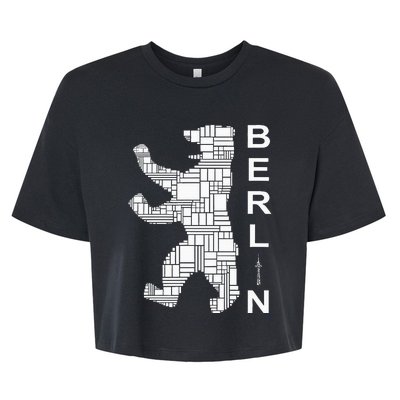 Berlin Bear I Love Berlin Bella+Canvas Jersey Crop Tee