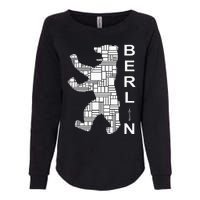 Berlin Bear I Love Berlin Womens California Wash Sweatshirt