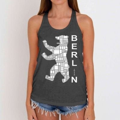 Berlin Bear I Love Berlin Women's Knotted Racerback Tank