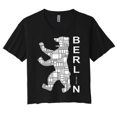 Berlin Bear I Love Berlin Women's Crop Top Tee