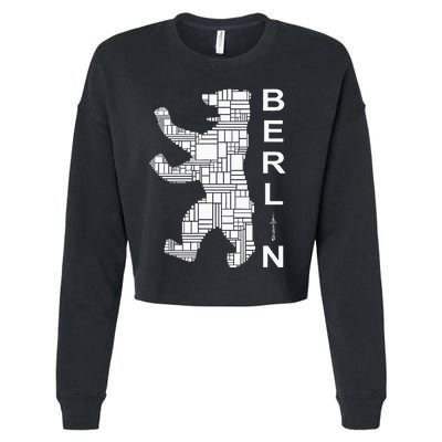 Berlin Bear I Love Berlin Cropped Pullover Crew