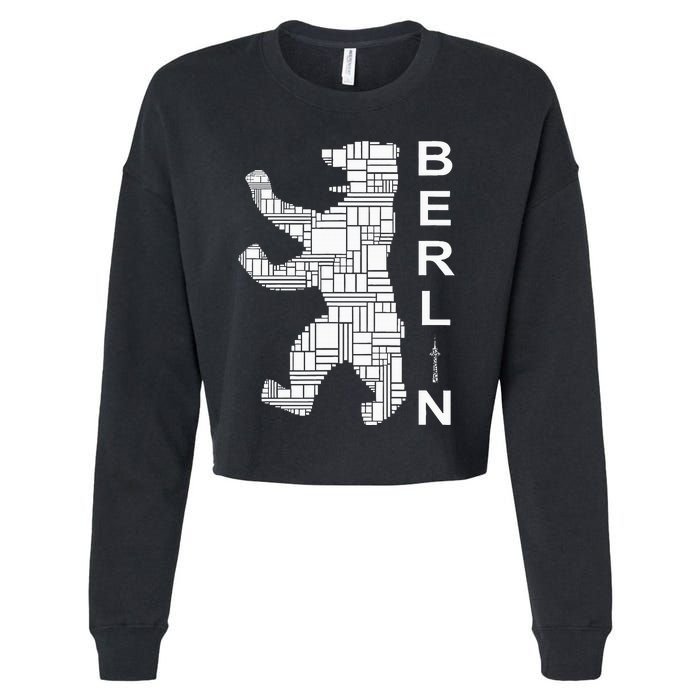 Berlin Bear I Love Berlin Cropped Pullover Crew