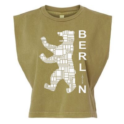 Berlin Bear I Love Berlin Garment-Dyed Women's Muscle Tee