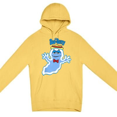 Boo Berry Iconic Blue Ghost Vintage Big Chest Portrait Premium Pullover Hoodie