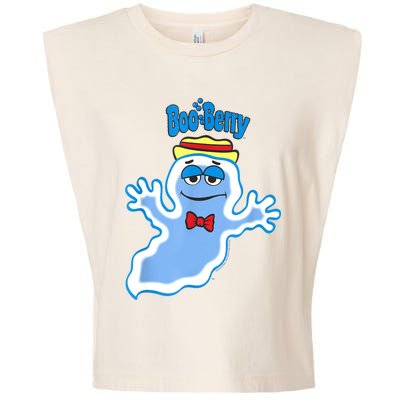 Boo Berry Iconic Blue Ghost Vintage Big Chest Portrait Garment-Dyed Women's Muscle Tee