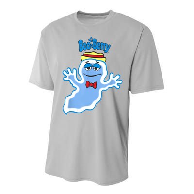 Boo Berry Iconic Blue Ghost Vintage Big Chest Portrait Performance Sprint T-Shirt