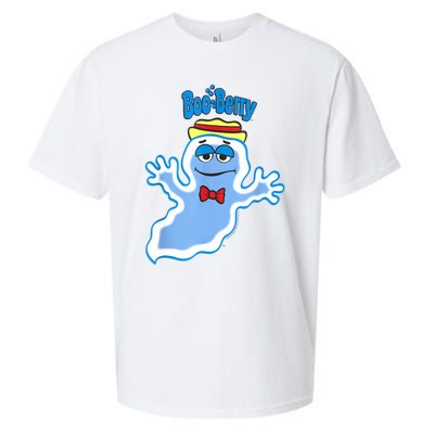 Boo Berry Iconic Blue Ghost Vintage Big Chest Portrait Sueded Cloud Jersey T-Shirt