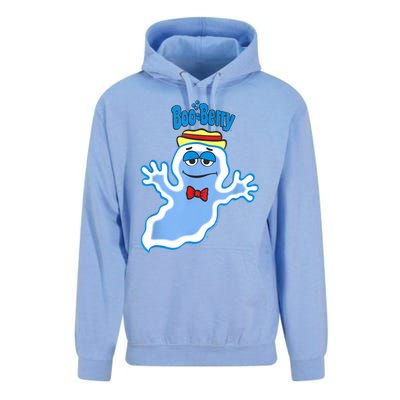 Boo Berry Iconic Blue Ghost Vintage Big Chest Portrait Unisex Surf Hoodie