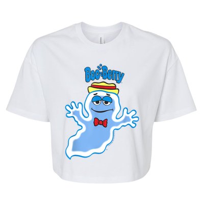 Boo Berry Iconic Blue Ghost Vintage Big Chest Portrait Bella+Canvas Jersey Crop Tee