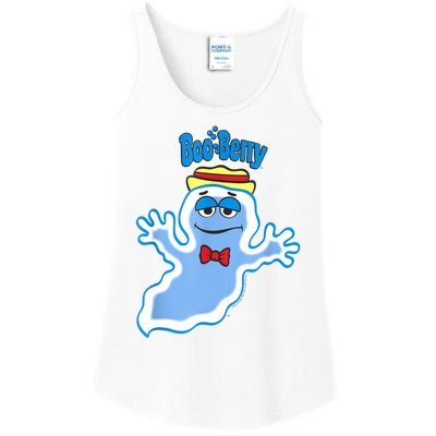 Boo Berry Iconic Blue Ghost Vintage Big Chest Portrait Ladies Essential Tank