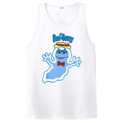 Boo Berry Iconic Blue Ghost Vintage Big Chest Portrait PosiCharge Competitor Tank