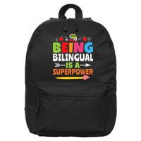 Being Bilingual Is A Superpower Back To School 16 in Basic Backpack