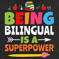 Being Bilingual Is A Superpower Back To School Golf Towel