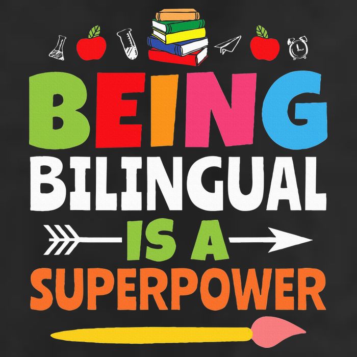 Being Bilingual Is A Superpower Back To School Golf Towel