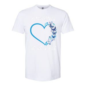 Blue Butterfly In November We Wear Blue Diabetes Awareness Meaningful Gift Softstyle CVC T-Shirt