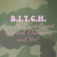 B.I.T.C.H. Beautiful Intelligent Talented Charming Design Legacy Tie Dye Trucker Hat