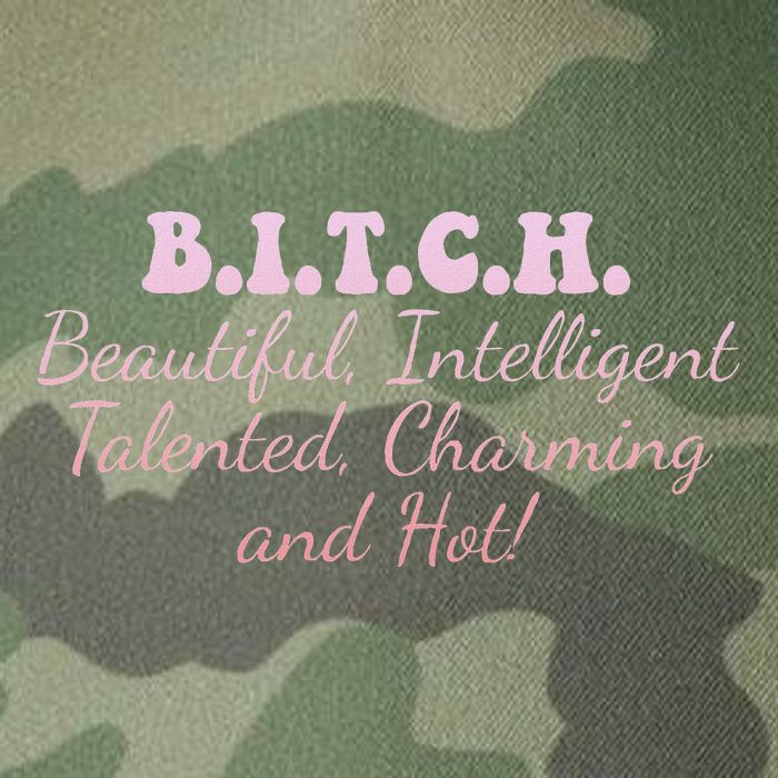 B.I.T.C.H. Beautiful Intelligent Talented Charming Design Legacy Tie Dye Trucker Hat