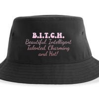 B.I.T.C.H. Beautiful Intelligent Talented Charming Design Sustainable Bucket Hat