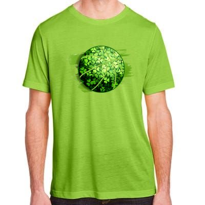 Basketball Ball Irish Shamrock Clover St Patrick's Day Cool Gift Adult ChromaSoft Performance T-Shirt