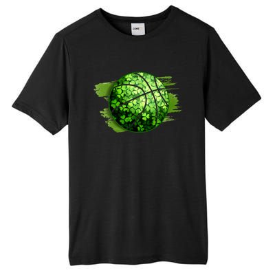 Basketball Ball Irish Shamrock Clover St Patrick's Day Cool Gift Tall Fusion ChromaSoft Performance T-Shirt