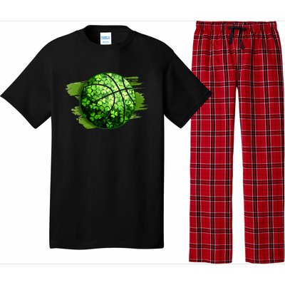 Basketball Ball Irish Shamrock Clover St Patrick's Day Cool Gift Pajama Set