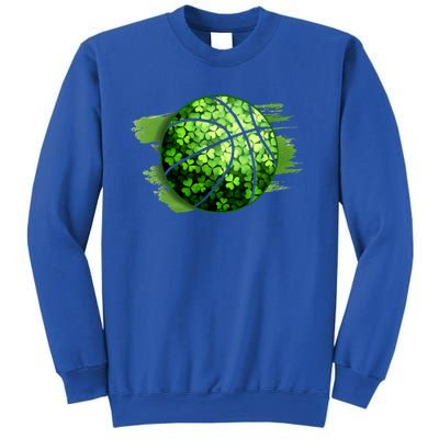 Basketball Ball Irish Shamrock Clover St Patrick's Day Cool Gift Sweatshirt