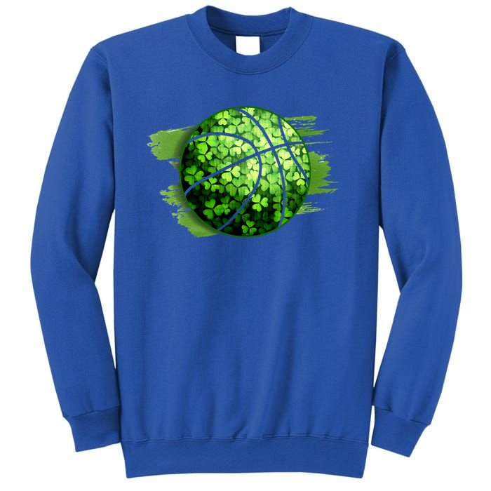 Basketball Ball Irish Shamrock Clover St Patrick's Day Cool Gift Sweatshirt