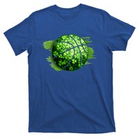 Basketball Ball Irish Shamrock Clover St Patrick's Day Cool Gift T-Shirt