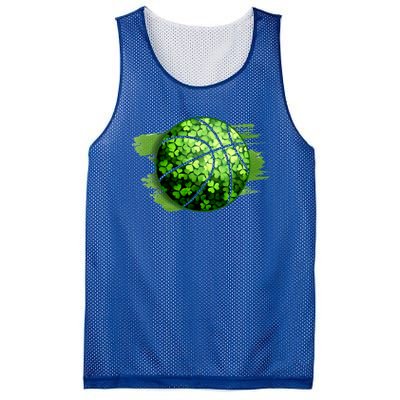 Basketball Ball Irish Shamrock Clover St Patrick's Day Cool Gift Mesh Reversible Basketball Jersey Tank