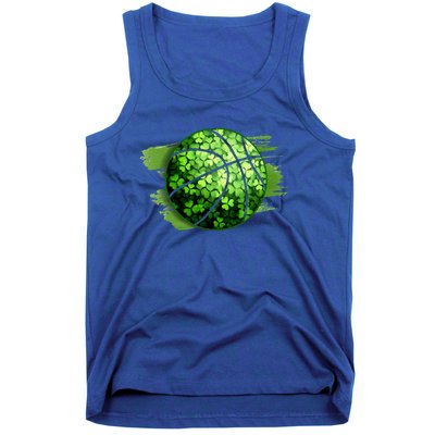 Basketball Ball Irish Shamrock Clover St Patrick's Day Cool Gift Tank Top