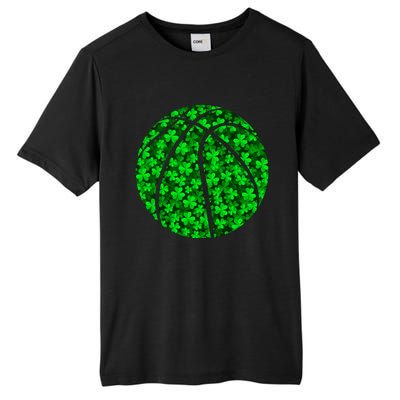 Basketball Ball Irish Shamrock Clover St Patrick's Day Gift Tall Fusion ChromaSoft Performance T-Shirt