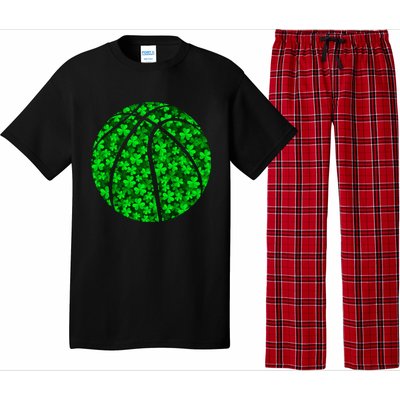 Basketball Ball Irish Shamrock Clover St Patrick's Day Gift Pajama Set