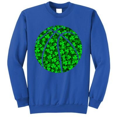 Basketball Ball Irish Shamrock Clover St Patrick's Day Gift Sweatshirt