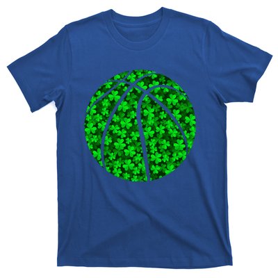 Basketball Ball Irish Shamrock Clover St Patrick's Day Gift T-Shirt